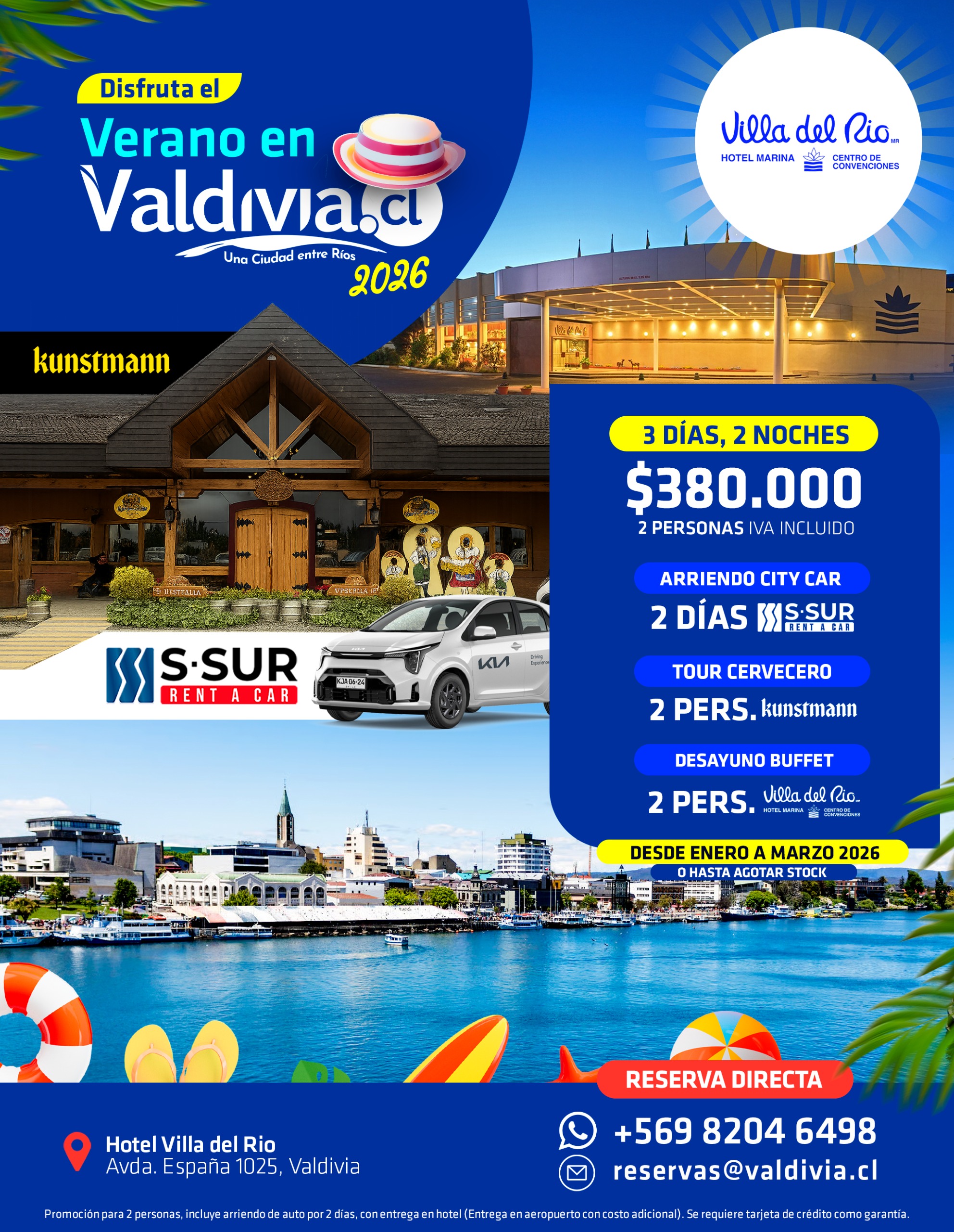 Valdivia en Hotel Villa del Rio